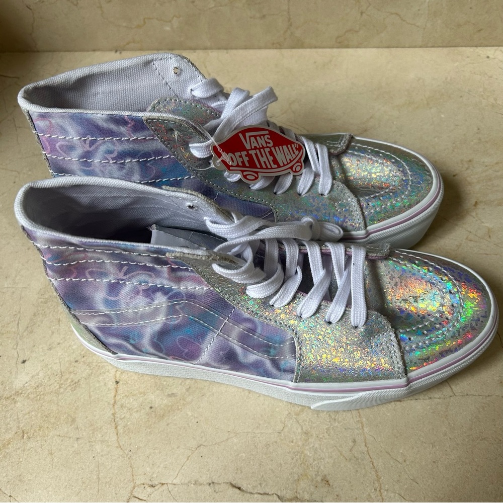 Vans Womens Butterfly Dreams Sk8-Hi Tapered Stackform Purple  Sneaker 8.5 NEW